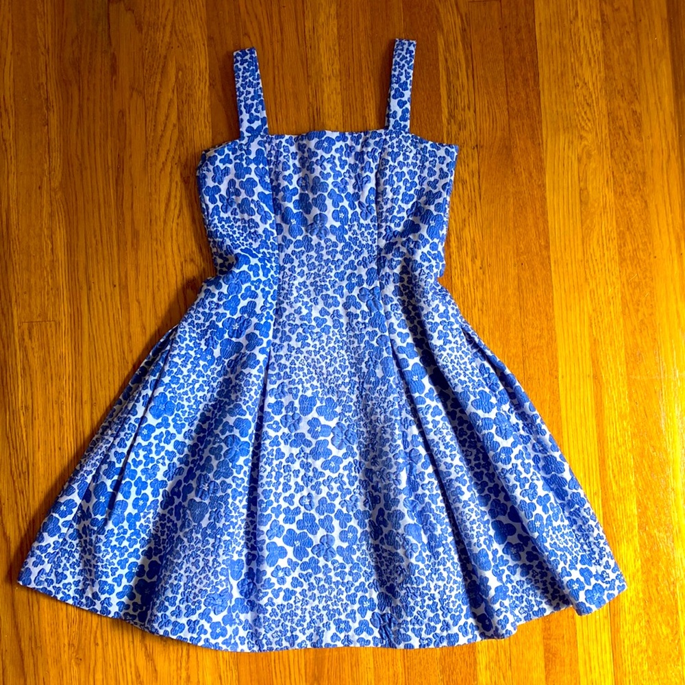 Blue Floral Mini Dress